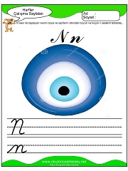 N Sesi Çalışma Sayfaları